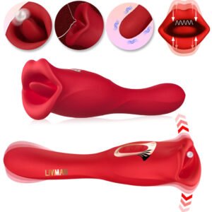 3in1 tongue vibrator LIVMAN E-99 with 10 licking-biting and 10 vibration modes